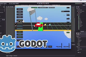 unity and godot game developer, 2d and 3d game development