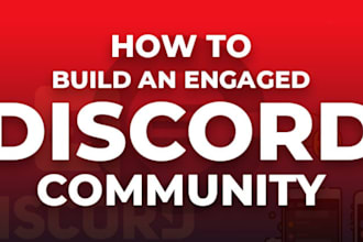 build, moderate, grow, boost discord server, community management, engagement