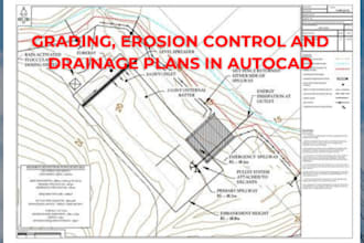 create grading erosion control drainage plans in autocad