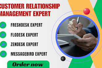 set up and automate freshdesk, zendesk, flodesk, and hubspot for top tier CRM