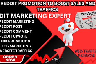 do reddit promotion to boost app, website, saas, ecommerce, business website