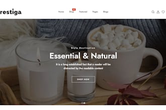 design 7 figure candle shopify store candle website private label candle store