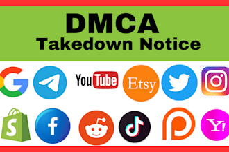 send dmca takedown notice to remove copyright content from all internet