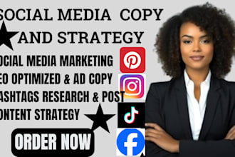 craft high converting social media captions ads copy and content strategy