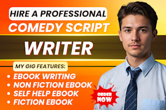 be your comedy script funny movie comic and skit script writer
