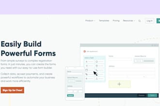 design jotform, typeform, google form, cognito form, surveys, formstack docusign