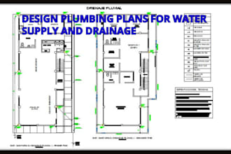 design plumbing plans for water supply and drainage