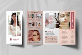 design quick restaurant price list, spa salon car wash gym fitness menu or flyer