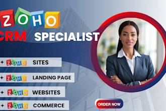 setup zoho sites zoho landing page zoho website zoho commerce data migration crm