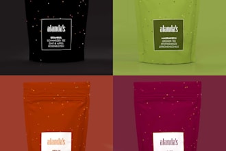 design a minimalist label packaging for your product