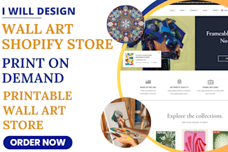 design wall art shopify store print on demand canvas art printable wall art