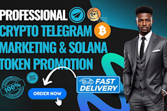 do crypto telegram marketing, crypto telegram promotion, token promotion