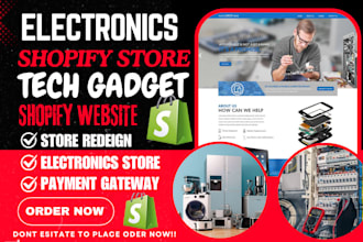 build electronic appliances shopify electronics gadget store electronics website