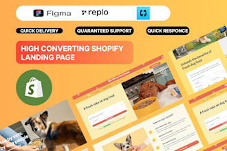 develop converting shopify landing page with replo, instant
