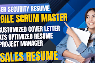 write ats resume to land cyber security scrum master data science federal jobs