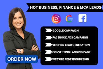generate valid business loan leads mca leads merchant cash advance leads lender