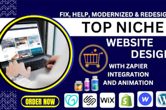 help, fix edit recreate wordpress, shopify, subbly, webflow, wix, squarespace