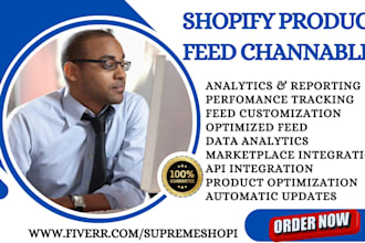 setup shopify product feeds universal feedgeni flexify feedyio channable inkble