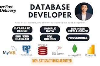 do sql database design, erd, queries, optimization, mysql, postgres