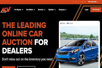 built car auction bidding website, car rental  website, real estate, car dealer