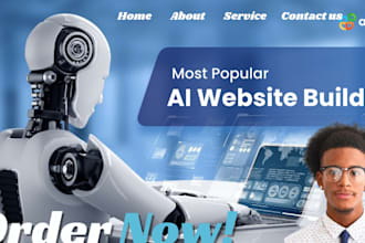 build ai automation agency website, ai automated news or blog website SEO