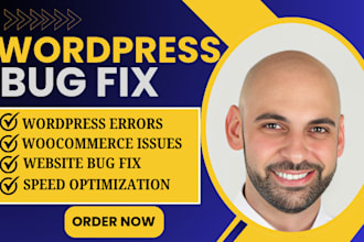 fix wordpress issues, wordpress bug fix, woocommerce fix, error repair