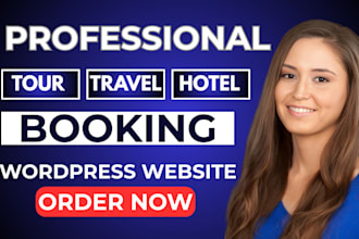 create travel agency website, hotel booking airbnb website, tour booking website