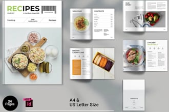 write food recipe, kids book formatting, cookbook layout design, cookbook ebook