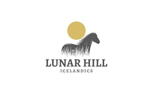 design looking boutique horse training facility logo