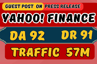 publish your article on yahoo finance da93 and other PR