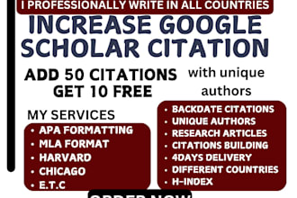 increase citation h index on google scholar backdate citation from researchgate