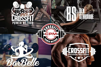 do modern sports fitness event business logo design