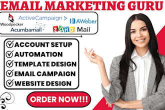 setup acumbamail woodpecker zoho mail aweber activecampaign mailchimp workflow