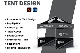 design professional canopy tent or pop up tent