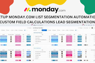 monday list segmentation automation custom field, calculations, leads generation