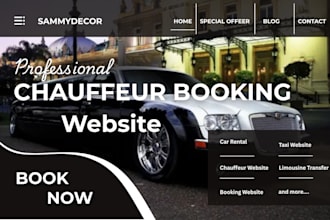 create a taxi, limousine and chauffeur booking platform with online scheduling