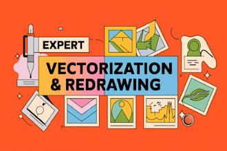 professionally vector trace, redraw, convert your logo or image to svg,eps,ai