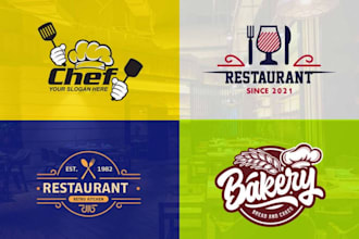 create a logo for a restaurant, coffee, bakery, pastry, food