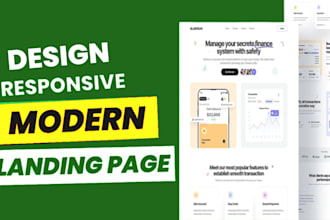 design landing page or website in figma