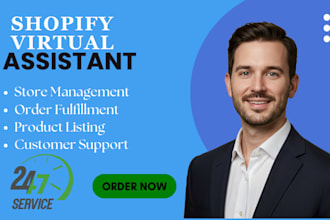 be your shopify virtual assistant, shopify expert, developer