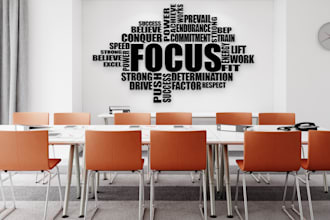 make a beautiful word cloud for your office restaurant, shop and gym
