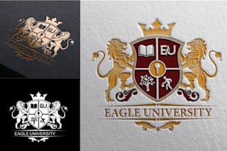 luxury heraldic government, business badges logo