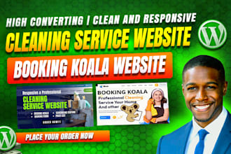 build cleaning service website pricing parameters booking koala website launch27