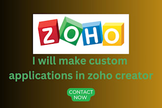 make custom application in zoho creator