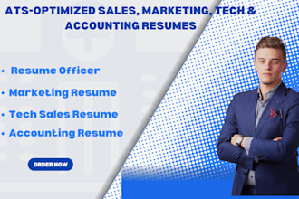 write ats sales and marketing resume, tech sales cv, accounting resume writing