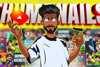 draw cartoon thumbnail any art style