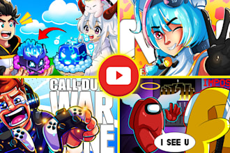 draw cartoon thumbnail any art style