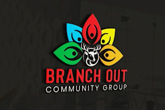 create modern community and non profit logo design