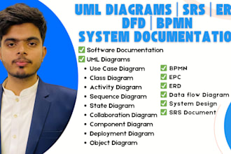 create uml diagrams, srs, data flow, erd, bpmn, and more