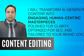 edit, refine, and humanize content generated by ai